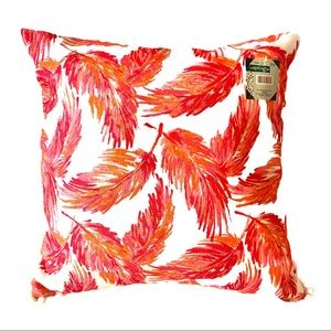 The Spring Shop Pink & Red Feathers Pillow